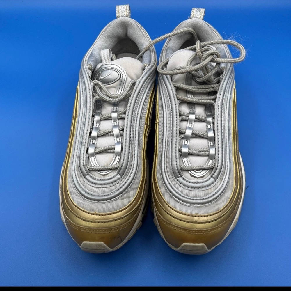 Nike Air Max 97 Women’s Metallic Gold/White Sneakers US7/EUR38